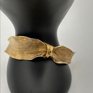 Dyadema Ribbon Cuff Bracelet 925 Vermeil with scintillating finish